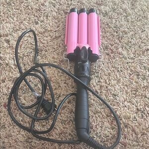 Pink Hair Waver Curling Iron